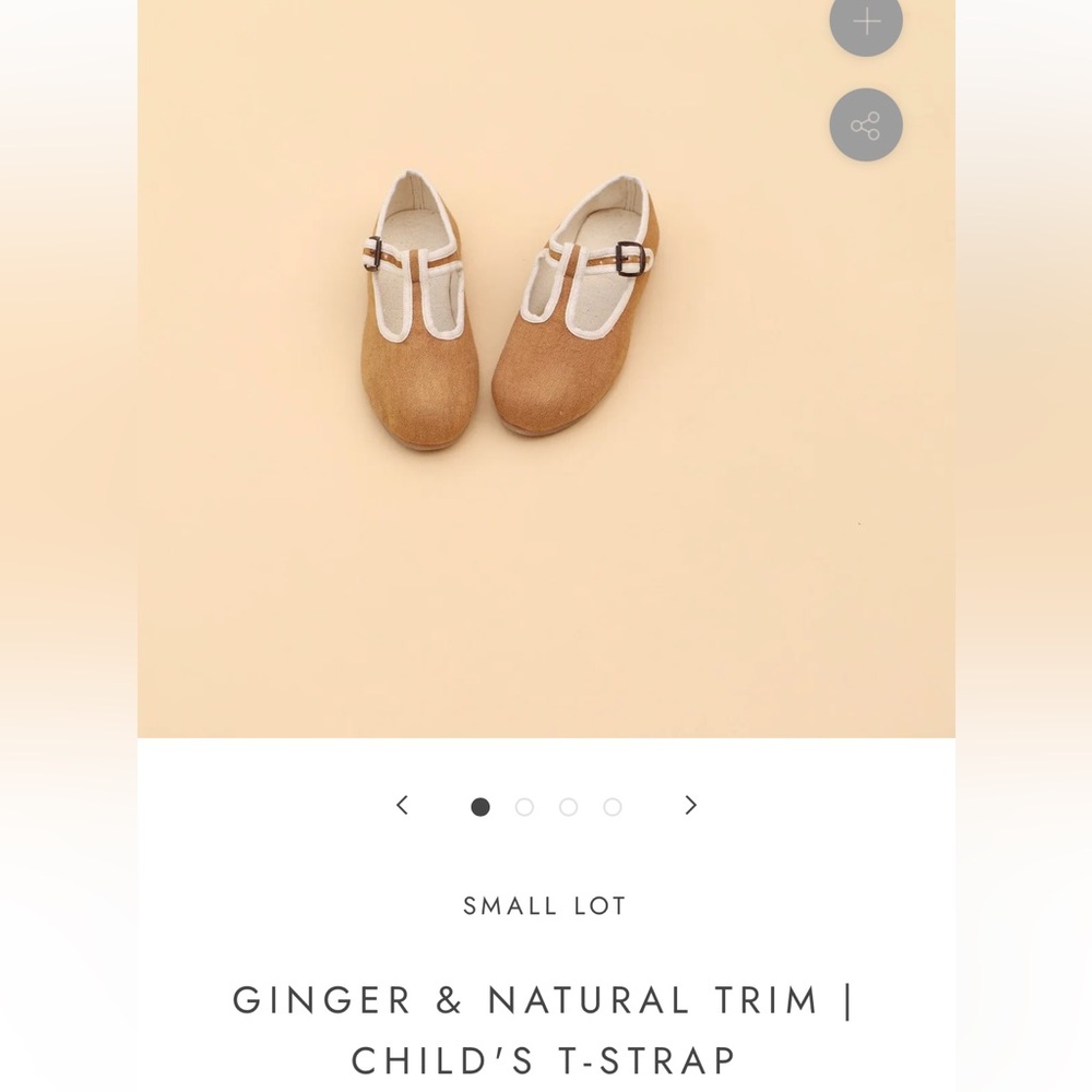 NWOT Tan Canvas Mary Jane shoes, brand- small lot, size 9